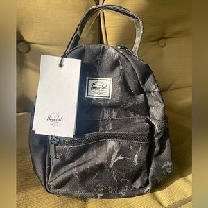Herschel Supply Co. Black Marble Mini Nova Backpack Brand New